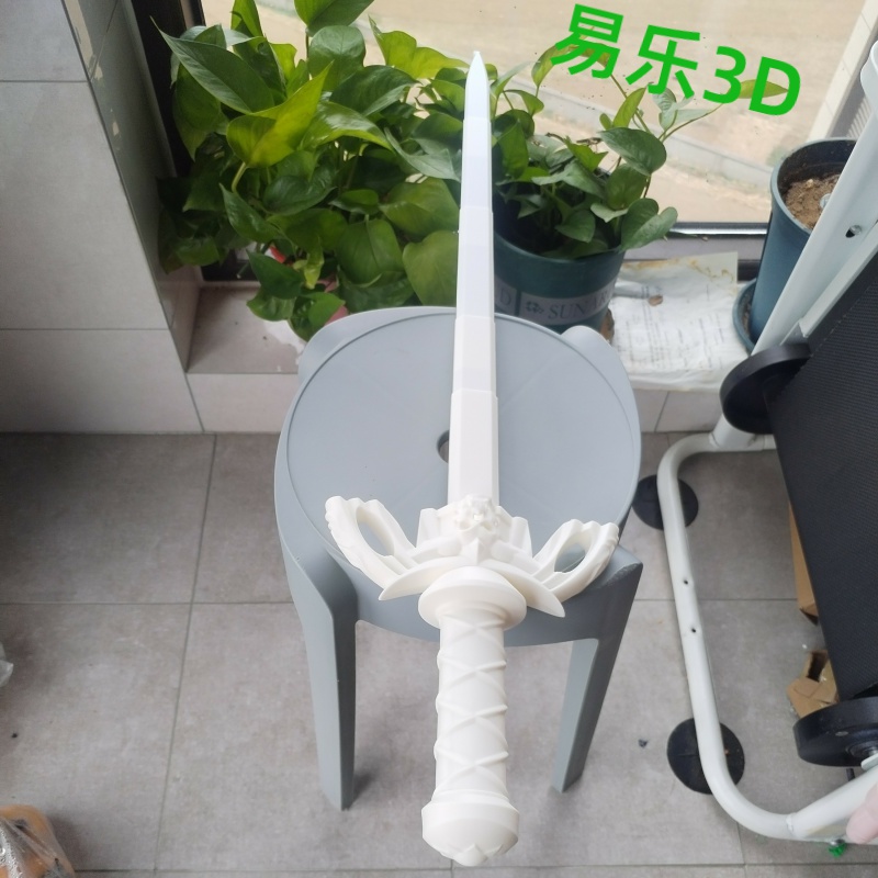 大师剑伸缩剑王国之泪折叠剑林克cos道具白模