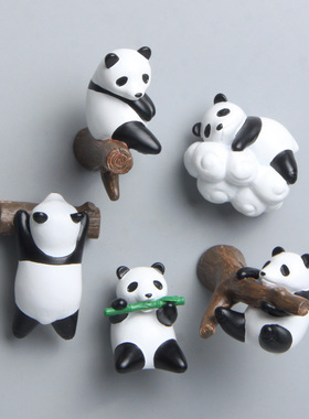 多造型熊猫other树脂装饰冰箱贴
