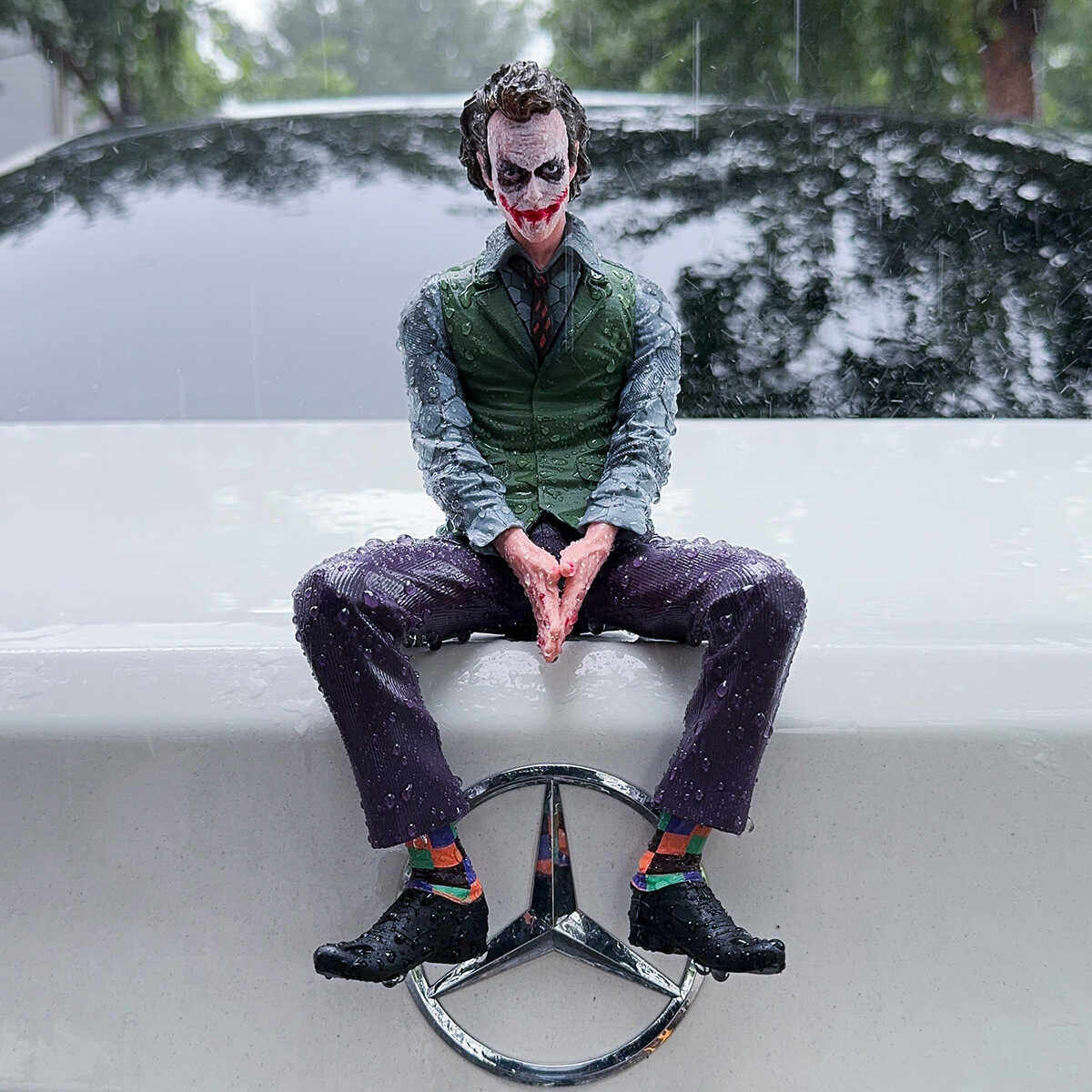 joker坐姿小丑尾部挂件装饰格调