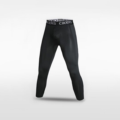 XHOLIC赛客透气弹力幻彩膜高弹足篮球健身铲球裤压缩裤七分紧身裤