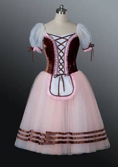 芭蕾演出服儿童专业比赛舞蹈服绿色长裙蓬蓬裙成人芭蕾舞裙