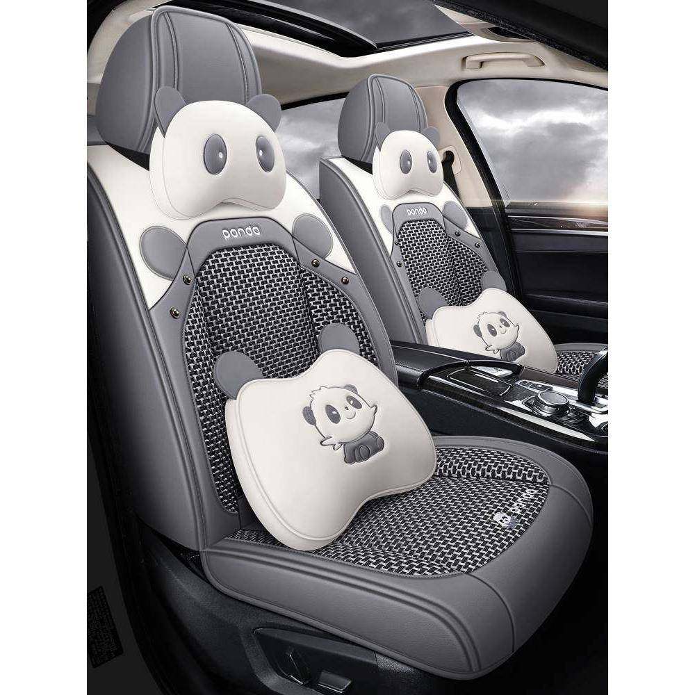 汽车座套四季通用宝来福克斯速腾卡通座椅套全包轩逸坐垫夏季冰丝