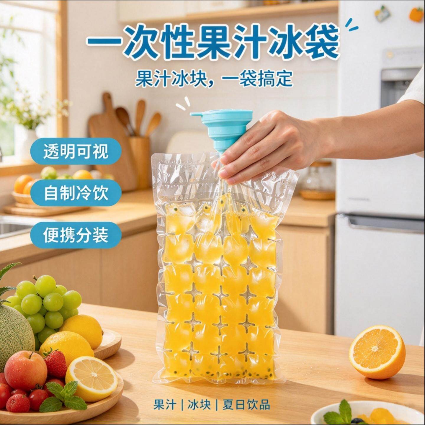 一次性冰袋自封口密封冰格袋