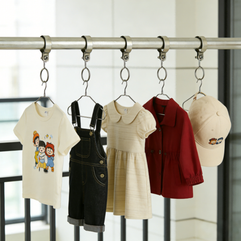 304不锈钢加厚穿管钩晾衣杆防风勾套管钩S钩厨房浴室圆管吊钩挂钩,收纳整理,挂钩/粘钩,淘宝优惠券,粉丝福利购,淘宝优惠卷