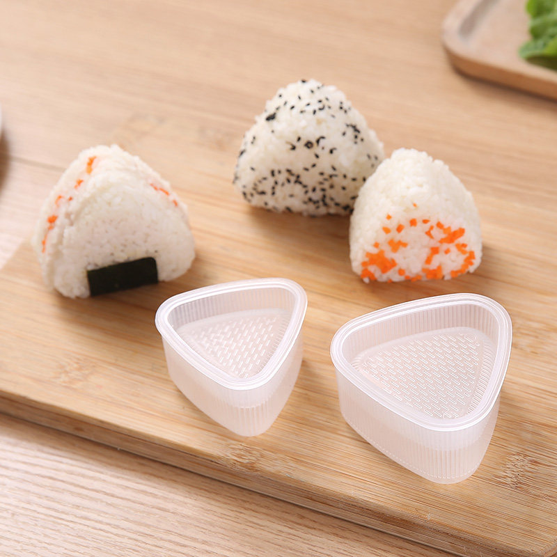 依晓凡三角饭团模具塑料DIY厨房家用制作用具小号手捏模具盒寿司