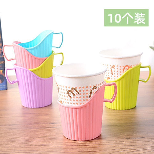 办公室开水隔热防烫加厚彩色杯架