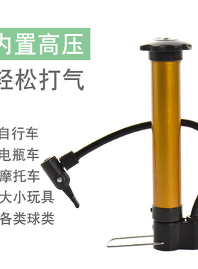 无胶自行车高压便携式迷你打气筒电瓶电动车山地车摩托车篮球气筒