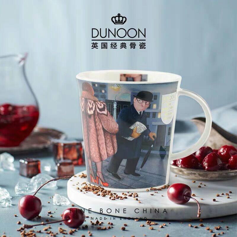 英国进口骨瓷马克杯DUNOON水杯创意办公室用咖啡杯牛奶杯明星同款