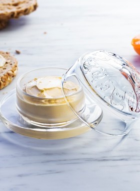 法国进口黄油碟La Rochère凡尔赛系列无铅无镉玻璃黄油碟套