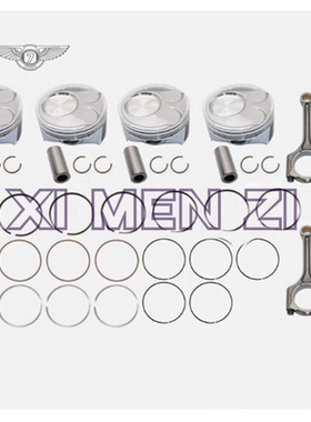 4个活塞和活塞环连杆套件 230402E000 235102E001 适用于起亚Soul