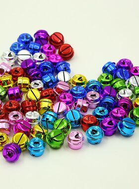 20mm真空电镀一字铁铃铛挂圈铃烤漆diy手工配件宠物手链铃铛包邮