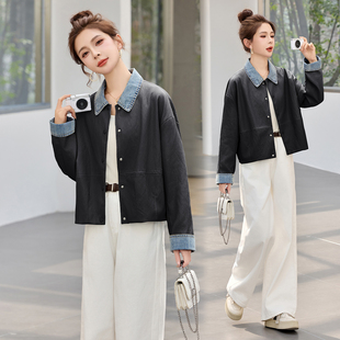 皮衣2026新款今年流行爆款春装巨好看皮褂子皮夹克外套小个子春天