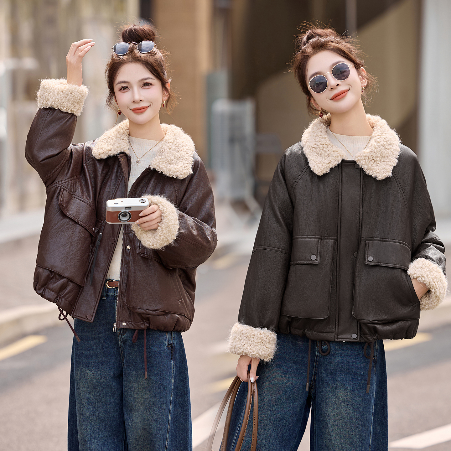 皮衣2026年新款羽绒服冬季女款