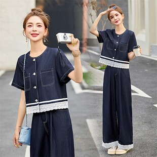 洋气流行两件套中年女性时尚 2026年夏季 新款 百搭时尚 凉快减龄 套装