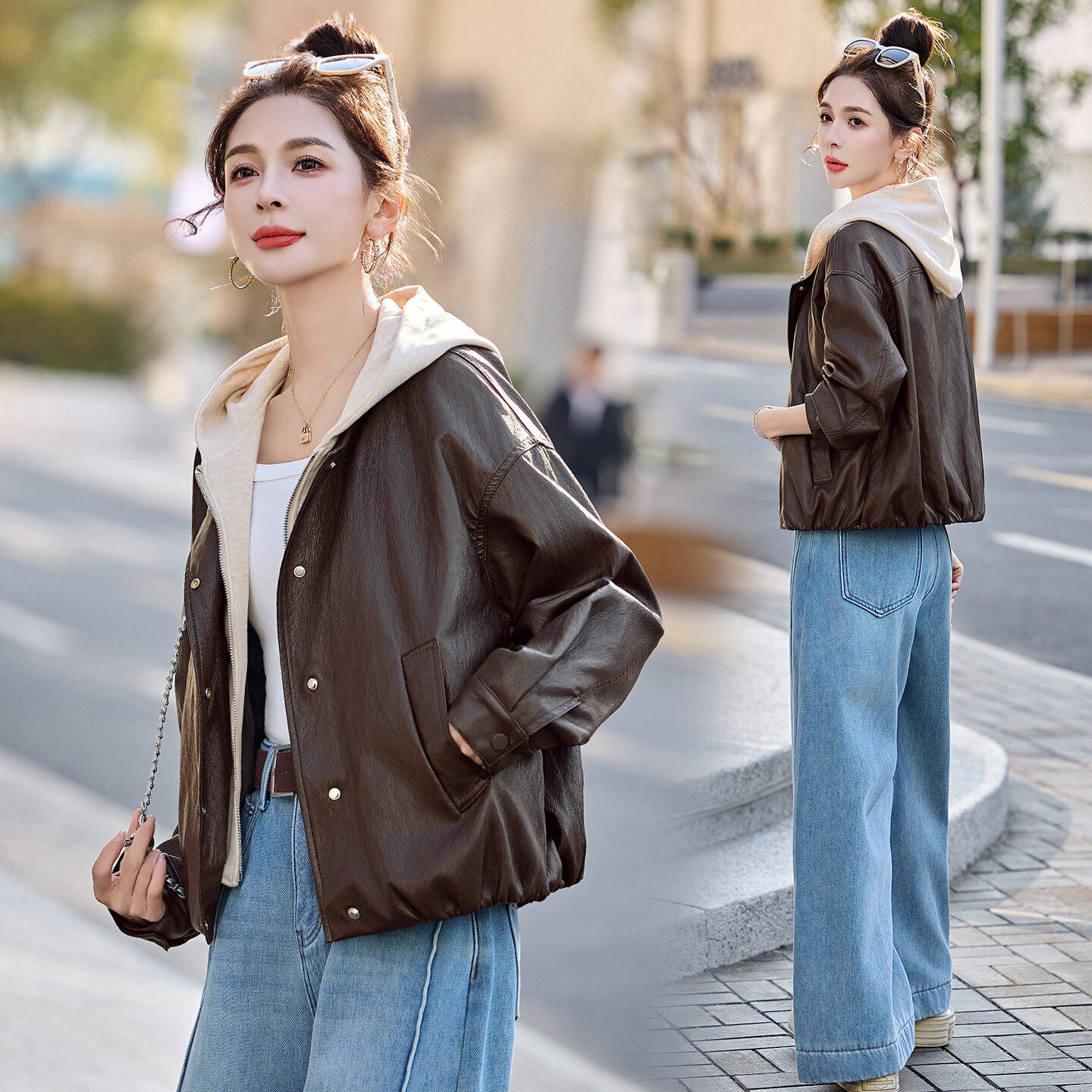 皮衣2026新款今年流行爆款春装巨好看皮褂子皮夹克外套宽松二八月