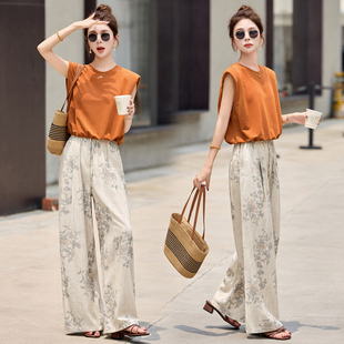 洋气流行两件套中年女性时尚 2026年夏季 新款 百搭时尚 凉快减龄 套装