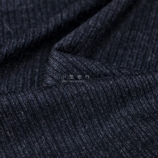 特价羊绒针织黑灰色竖条纹羊毛呢衬衫亲肤软围巾旗袍男女西装面料