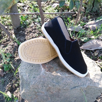 春秋牛筋底中老年男女款手工布鞋