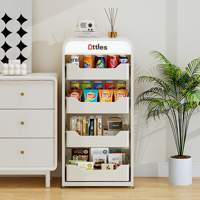 零食置物架客厅落地多层收纳架