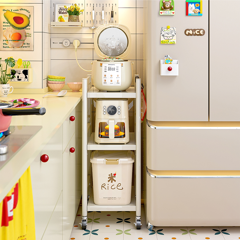 厨房多功能置物架落地多层锅架子