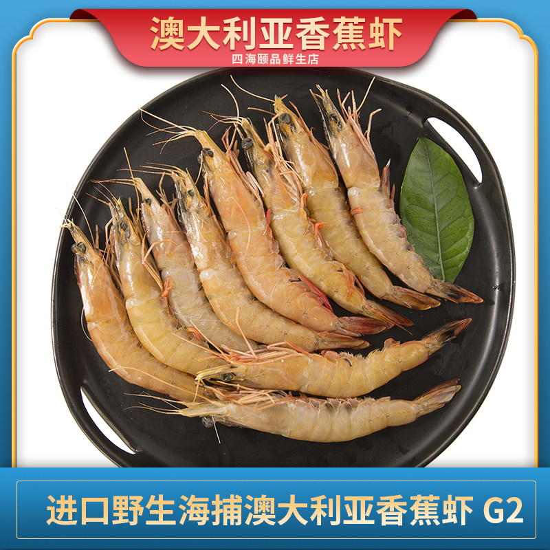 香蕉虾野生海捕海洋大虾