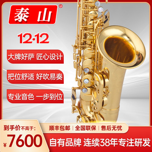 泰山中音萨克斯乐器TSAS 875一体拉伸专业成人演奏儿童初学降e调
