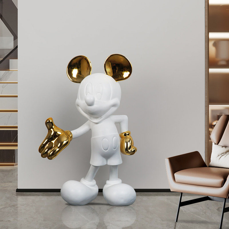卡通米奇摆件 大型落地摆件客厅沙发装饰网红老鼠玄关开业送礼物