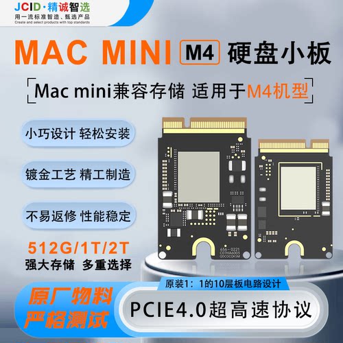 MacminiM4硬盘扩容1TB2TB