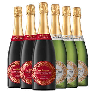 南非原瓶进口0酒精度0添加果汁饮料金狮园红葡萄汁+白葡萄汁6瓶装