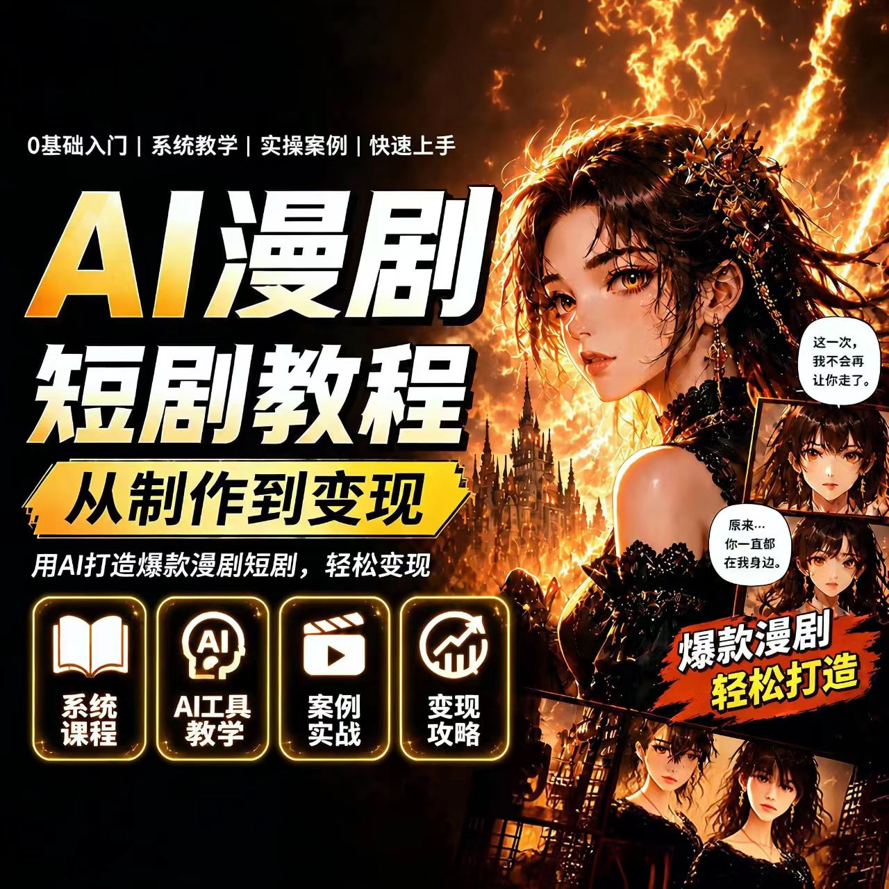 2026漫剧ai短视频生成与制作入门到精通教程seedance2即梦课程图片