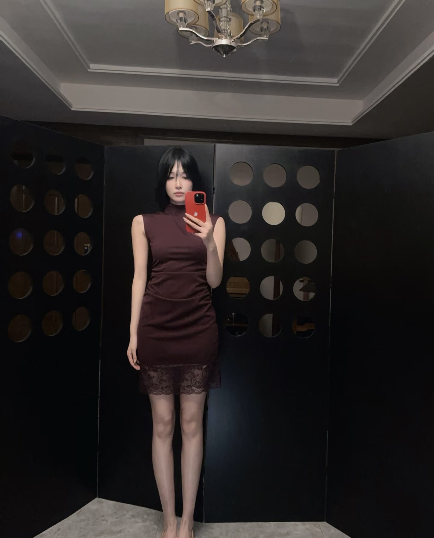 欧美辣妹性感半高领无袖收腰连衣裙女新款修身显瘦打底包臀短裙