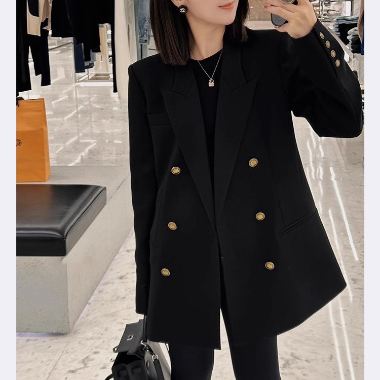 大码高端黑色2024新款小西服气质