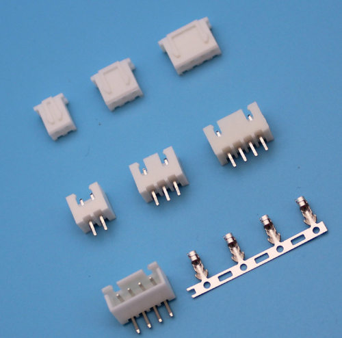 TJC3 2P-20PXH间距2.5mm线对板接插件条形连接器直插胶壳针座端子