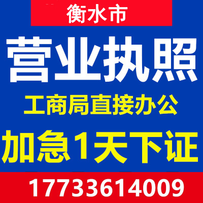 衡水阜城县安平武邑武强故城县注册公司营业执照个体代办注销变更