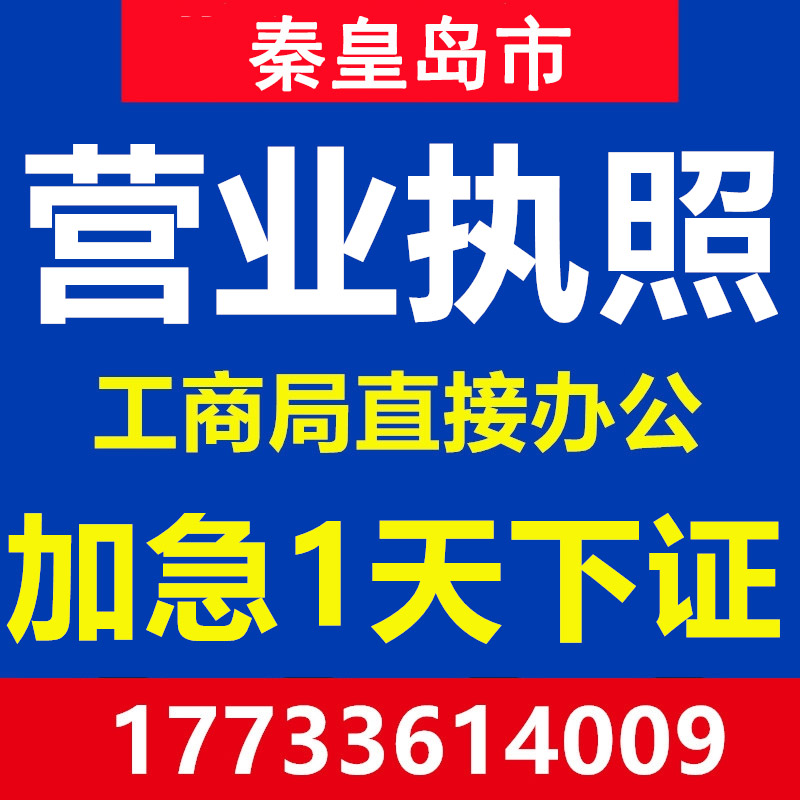 秦皇岛海港区抚宁山海关北戴河昌黎卢龙注册公司营业执照代办注销-封面