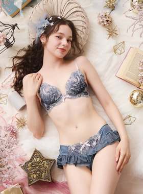 日本Risa Magli正品聚拢文胸1型圆盘内衣套装大钢圈低鸡心261GH杯