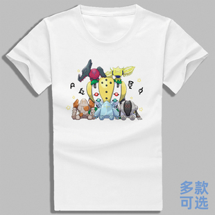 宝可梦雷吉奇卡斯雷吉艾勒奇铎拉戈洛克艾斯斯奇鲁纯棉上衣服短袖