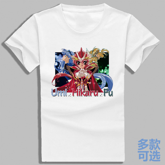 魔法骑士CLAMP狮堂光龙咲海凤凰寺风全纯棉短袖t恤衫半袖上衣服