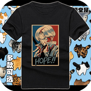 纯棉t恤短袖印花男女衣服特兰克斯贝吉塔hope标志