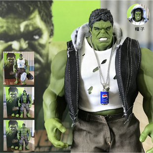 曼威可动浩克复仇者美队联盟大号绿巨人玩具动漫手办模型机箱摆件