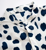 Модная брендовая рубашка, французский стиль, рукава фонарики, свободный крой, в западном стиле