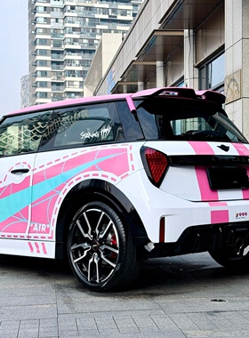 宝马MINICooperF56电动MINI J01格温蜘蛛侠Nike车贴拉花F54 贴纸