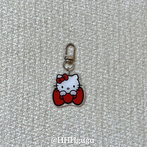 HHHgugu手机链条学生可爱蝴蝶结KTccd短挂绳包包手机链钥匙扣饰品