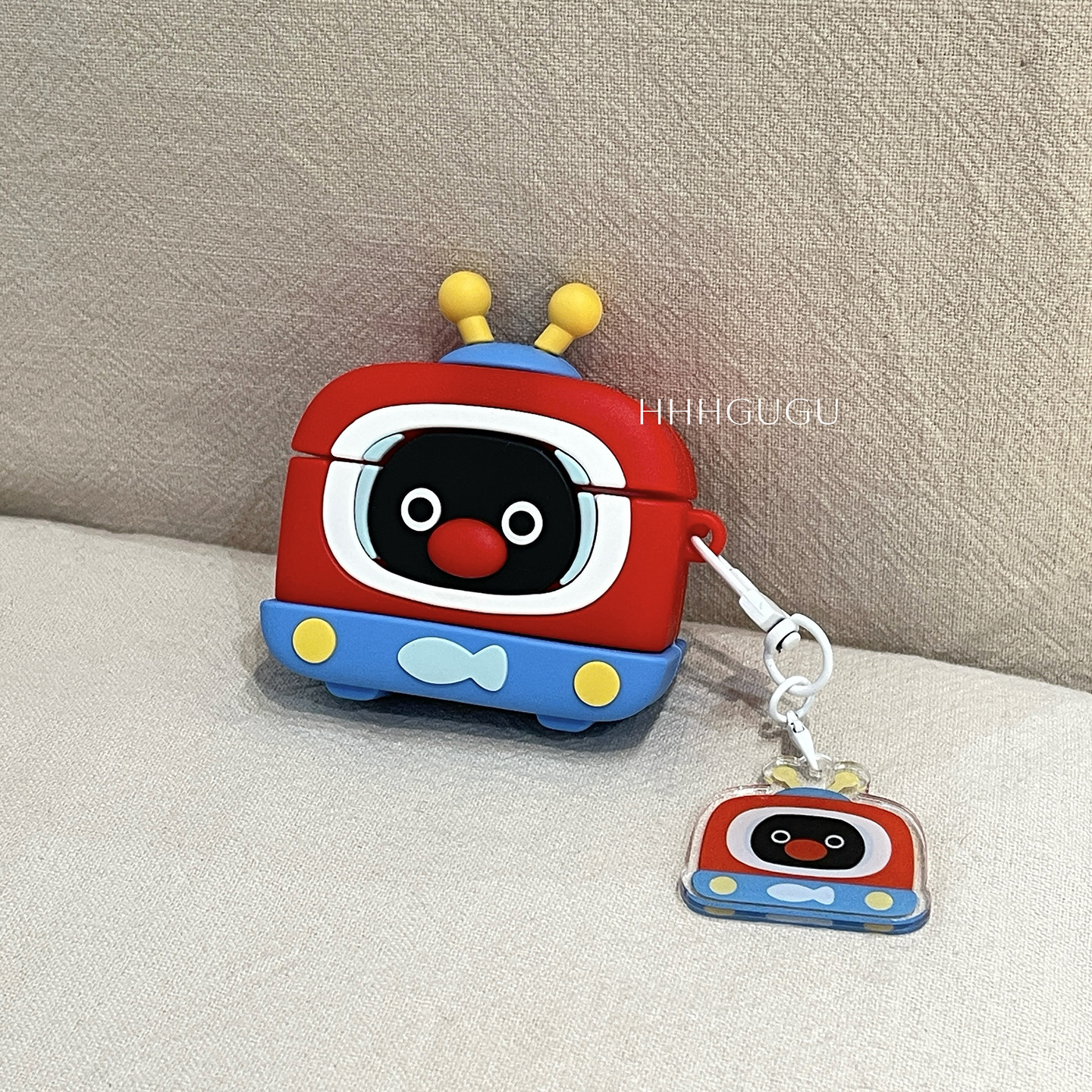 HHHgugu 可爱电视机企鹅pingu适用于AirPods3保护套AirPods第三代苹果airpods1/2代pro无线蓝牙耳机套保护壳图片