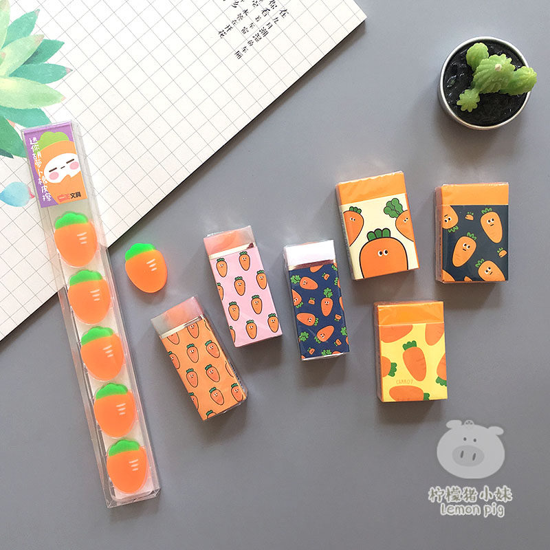 Korean Edition originality Cartoon Carrot modelling clean rubber suit student prize lovely fruit rubberin the Electronic Dictionary/Electronic paper book/Stationery , Everyday school supplies , Eraser  category - from Buy2taobao.com to provide professional Taobao agent buy service