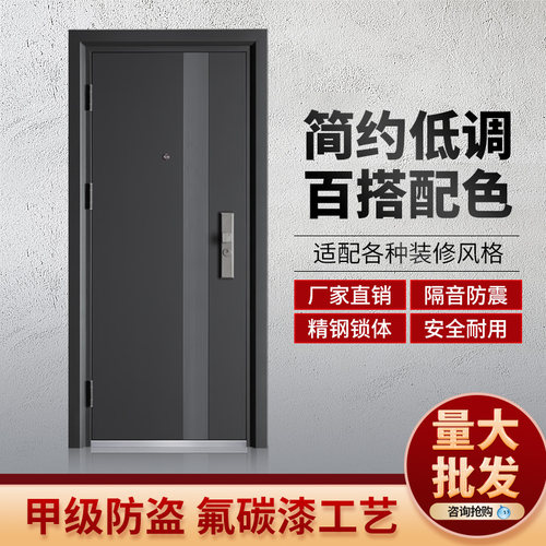 甲级防盗门家用进户门钢质门安全门入户门出租房门单门工程门大门 - 封面