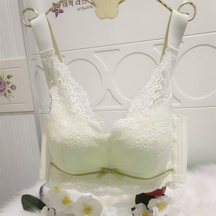 宽带3005古蒂花文胸罩夏薄款纸片B杯网纱透气无钢圈聚拢侧收内衣