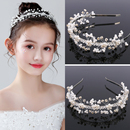 女童头饰儿童发箍水钻头箍女孩饰品礼服配饰演出发饰头花花童皇冠