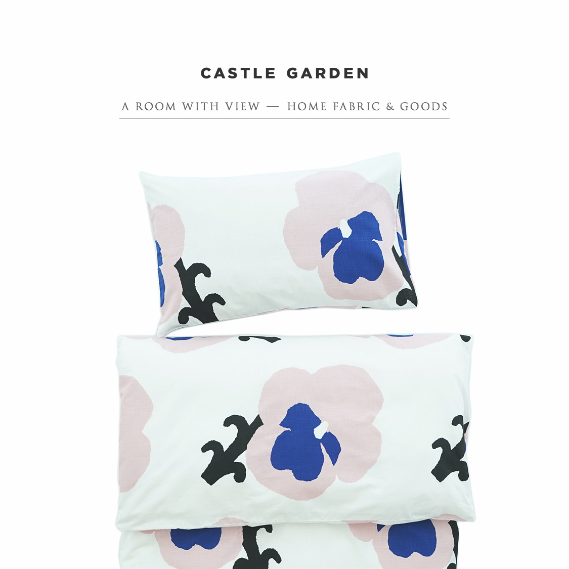 CASTLE GARDEN推荐全棉竹节棉四件套被套+床单+枕套组合 三叶堇
