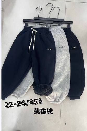 2025秋冬新款加绒加厚一条过冬葵花绒裤子休闲棉裤卫裤